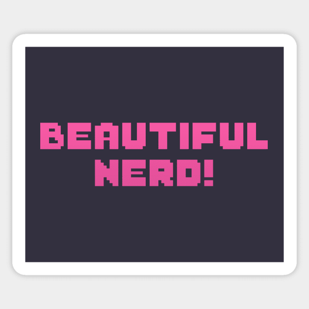 Beautiful Nerd! (PINK Variant) Sticker by Valiant Starr